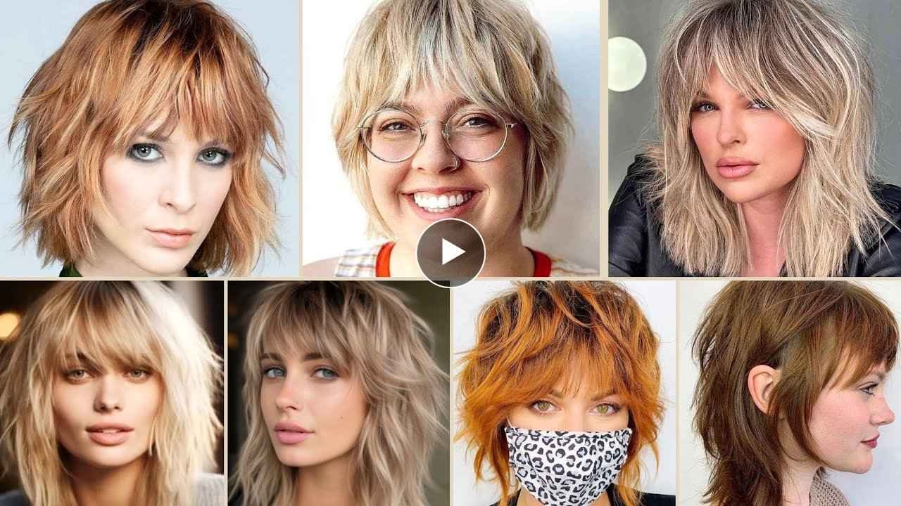 57 Trendy And Modern Shaggy Lob Haircuts With Bangs For Round Face