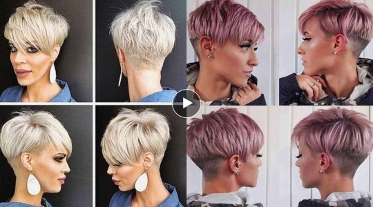 Youthful Short Pixie Haircuts with Attractive Hair Dye Color Makeover To Try In 2024